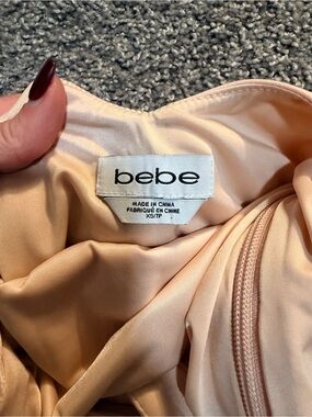 bebe Peach Backless Dress